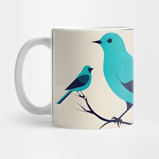 Blue Bird Teal Mug